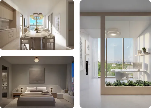Images collage of Frida Kahlo Wynwood Residences proyect